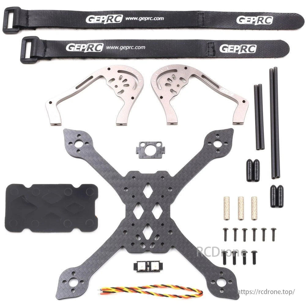 GEPRC MX3 FPV Drone, GEPRC GEP-MX3 FPV Drone Frame with 139mm wheelbase, components, and accessories for 3-inch drones.