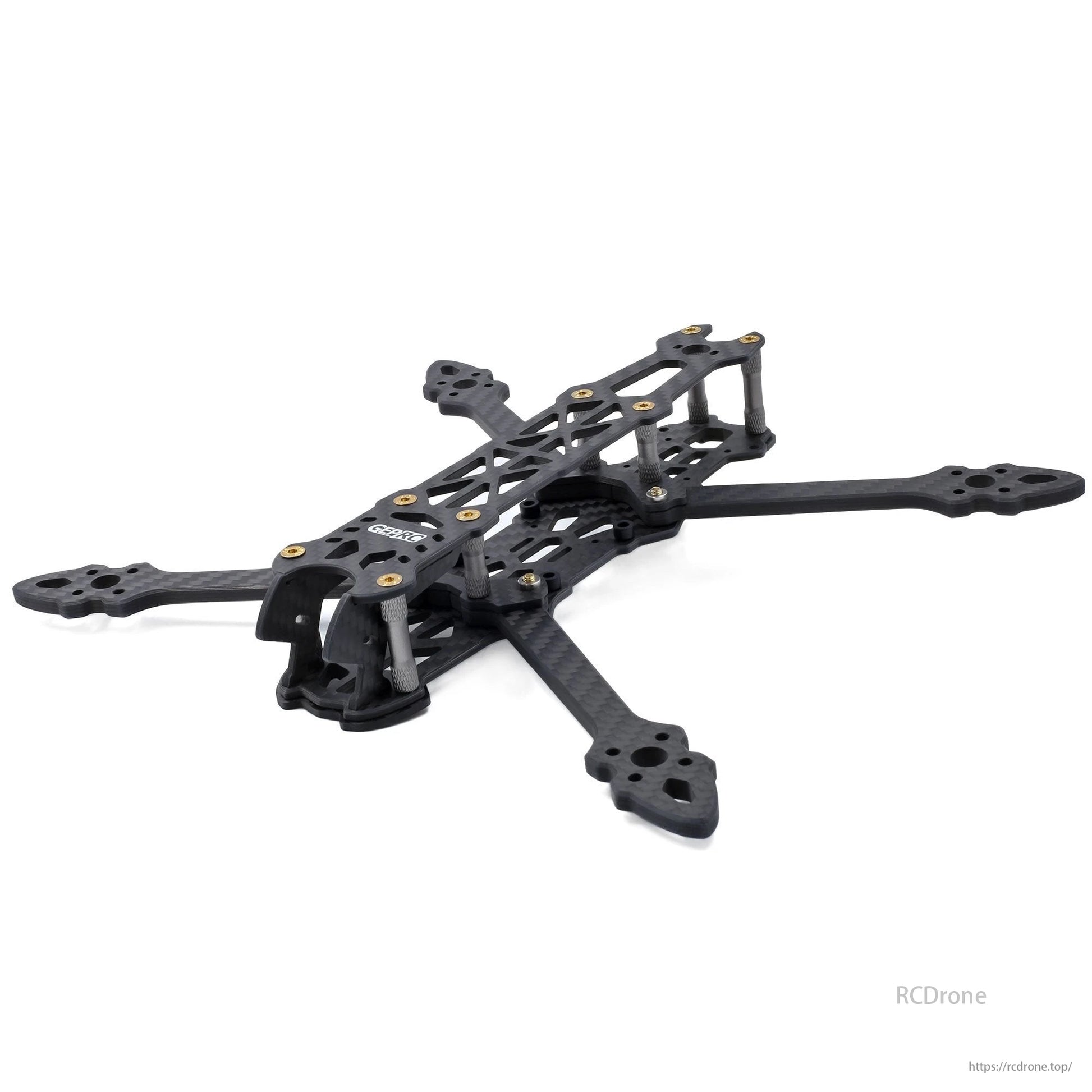 GEPRC GEP-Mark4 Carbon Fiber FPV Drone Frame Kit is designed for freestyle and long-range drone applications.