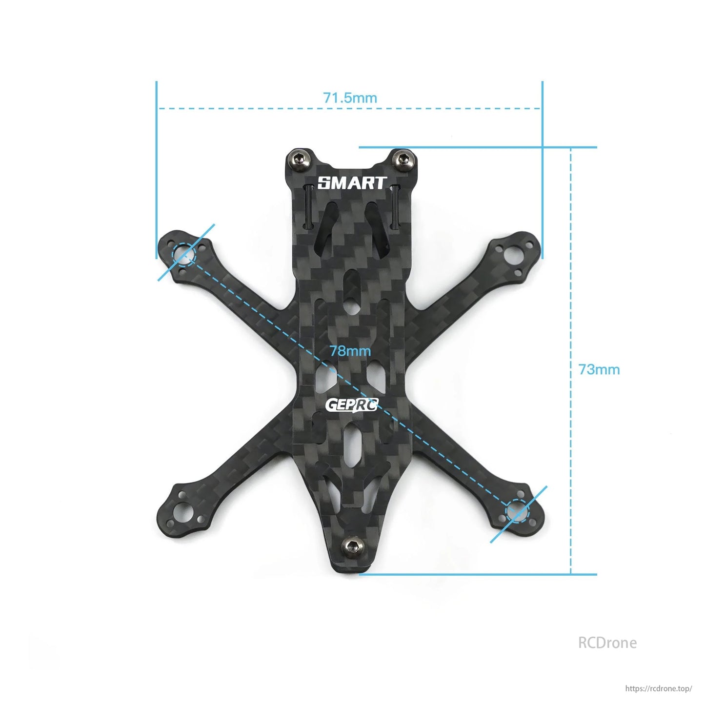 GEPRC GEP-ST16  78mm Wheelbase 1.6 Inch FPV Frame, GEPRC GEP-ST16 FPV frame, 78mm wheelbase, carbon fiber, SMART/GEPRC mounts, designed for 1.6-inch props.