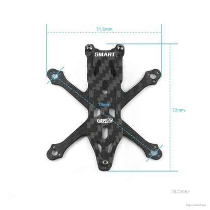 GEPRC GEP-ST16  78mm Wheelbase 1.6 Inch FPV Frame, GEPRC GEP-ST16 FPV frame, 78mm wheelbase, carbon fiber, SMART/GEPRC mounts, designed for 1.6-inch props.