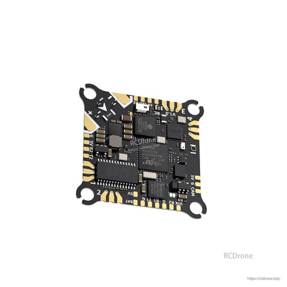 GEPRC GEP-TAKER F411 AIO flight controller board with 30.5mm mounting holes and labeled solder pads