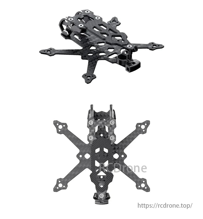 GEPRC GEP-TC18 FPV Frame, GEP-TC 18 frame model specifications, including wheelbase, dimension, frame type, and mounting patterns for FC, VTX, and motor.