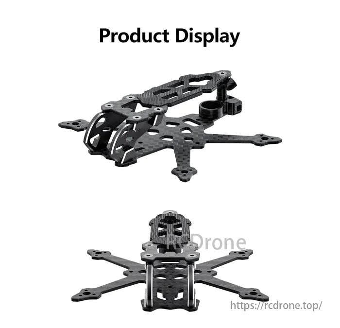 GEPRC GEP-TC18 FPV Frame, The drone has an integrated rear design that accommodates a buzzer and two VTX antennas.