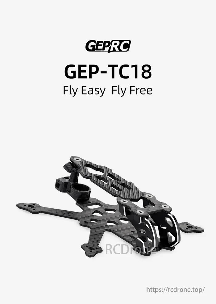 GEPRC GEP-TC18 FPV Frame, The drone arm is durable and robust due to its thickness.