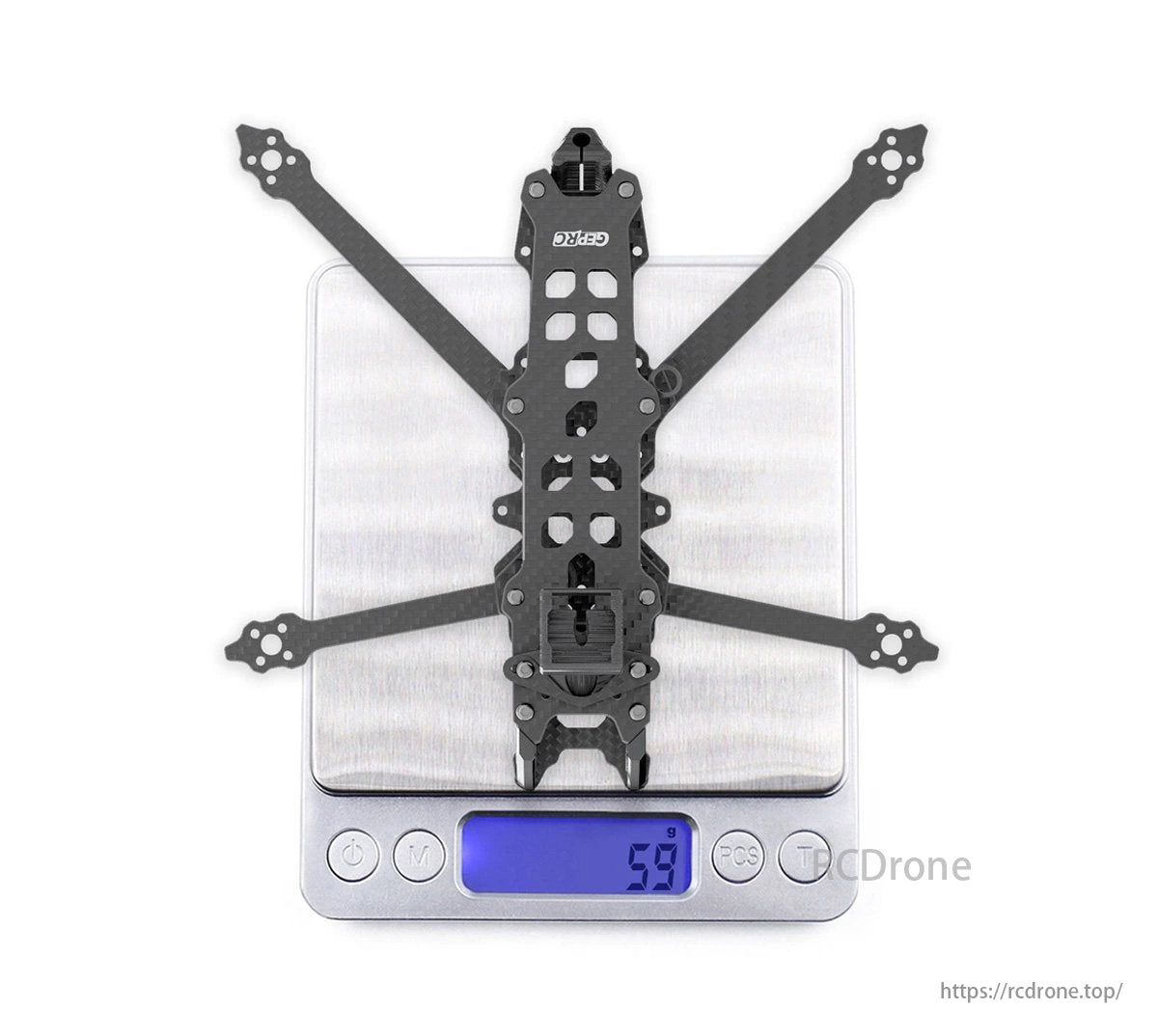 GEPRC Tern LR FPV Drone, Silicone shock absorption pads can reduce vibrations caused by O3 instability.