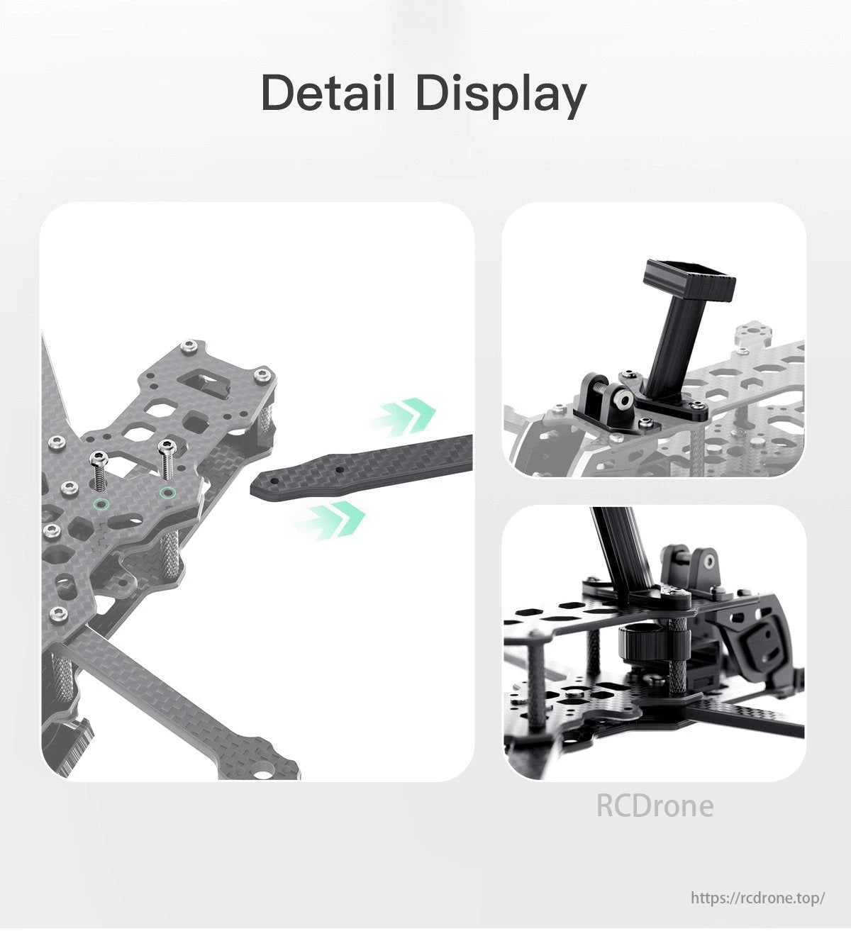 GEPRC Tern LR FPV Drone, GEPRC frame for 180mm wheelbase, suitable for FPV drones with a 4-inch propeller.