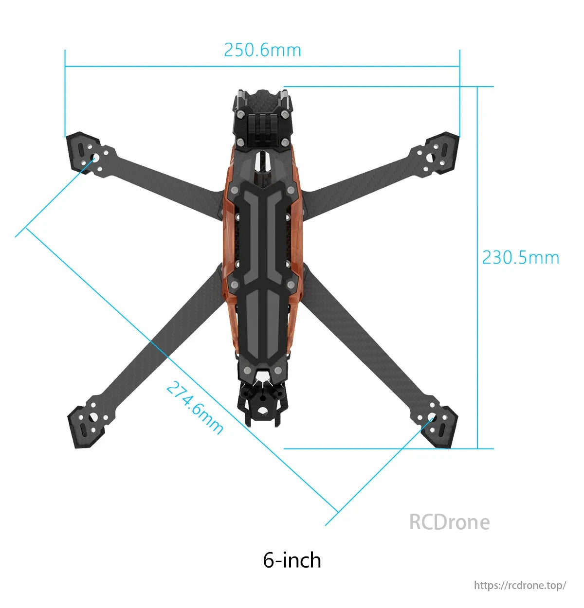 GEP-Vapor-D O4 Pro FPV Drone, Carbon fiber arms provide better rigidity and durability.