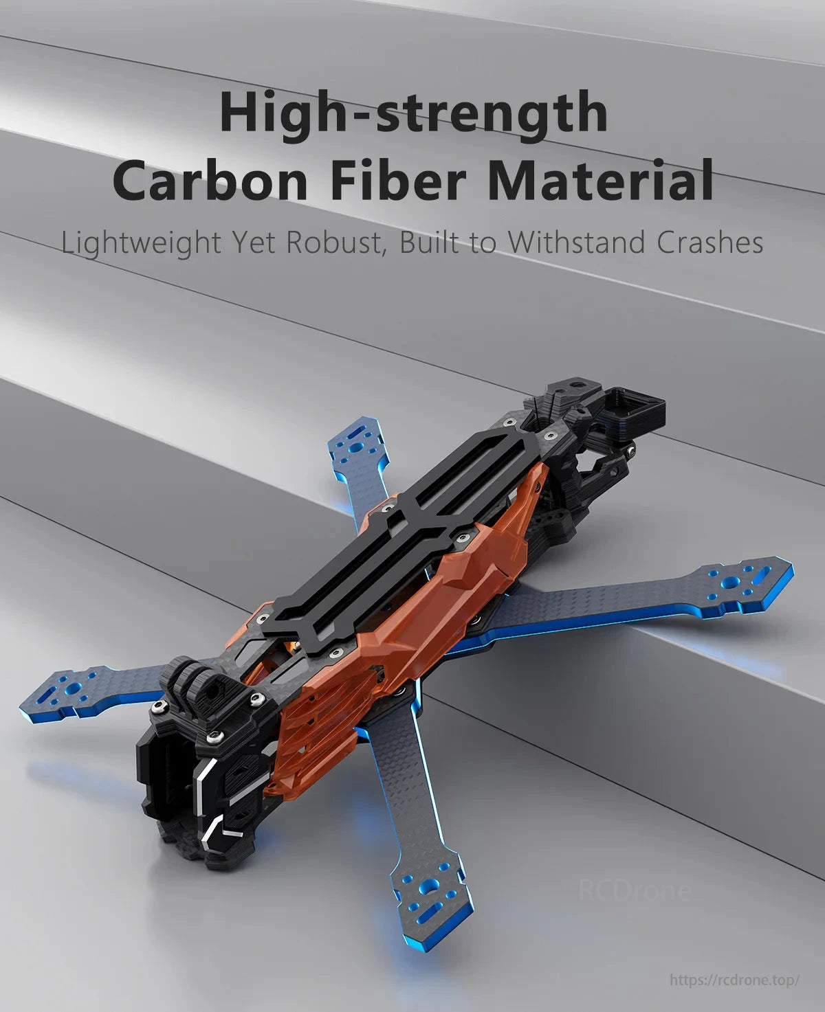 GEP-Vapor-D O4 Pro FPV Drone, GEPRC O4/D5/D6 FPV Drone Frames are lightweight, robust, and made of high-strength carbon fiber for durability.