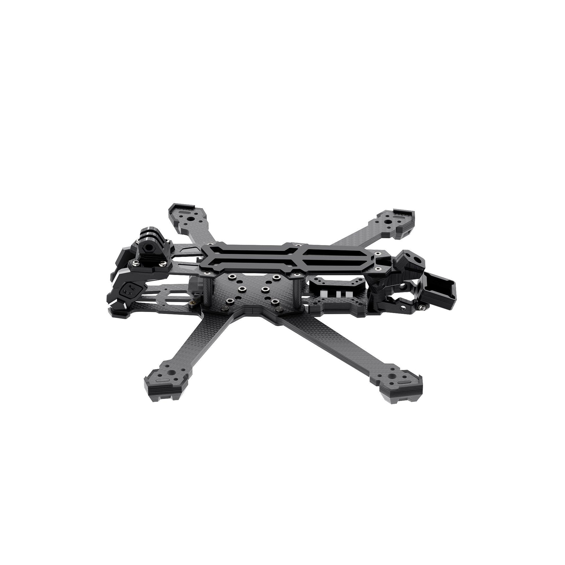 GEPRC GEP-Vapor-D5 FPV Frame, GEPRC GEP-Vapor-D5 FPV carbon fiber quadcopter frame with X-style arms, top plate, and front camera mount
