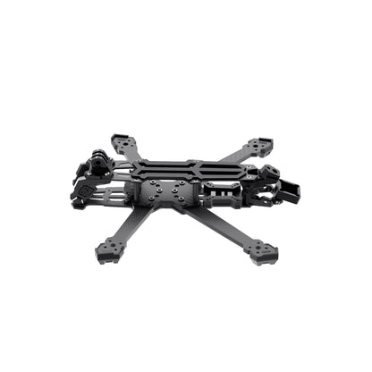 GEPRC GEP-Vapor-D5 FPV Frame, GEPRC GEP-Vapor-D5 FPV carbon fiber quadcopter frame with X-style arms, top plate, and front camera mount