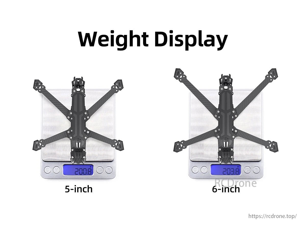 GEP Vapor D6 Drone Frame, The frame is made of high-strength carbon fiber and is both lightweight and durable.