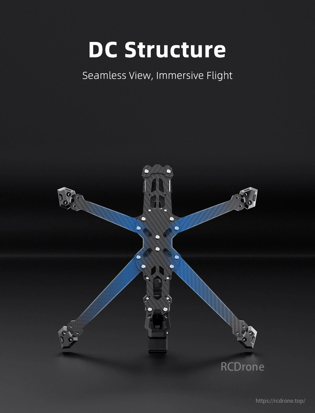 GEP Vapor D6 Drone Frame, GEPRC GEP-Vapor-D6 frame for 275mm wheelbase and 6 inch FPV drone.