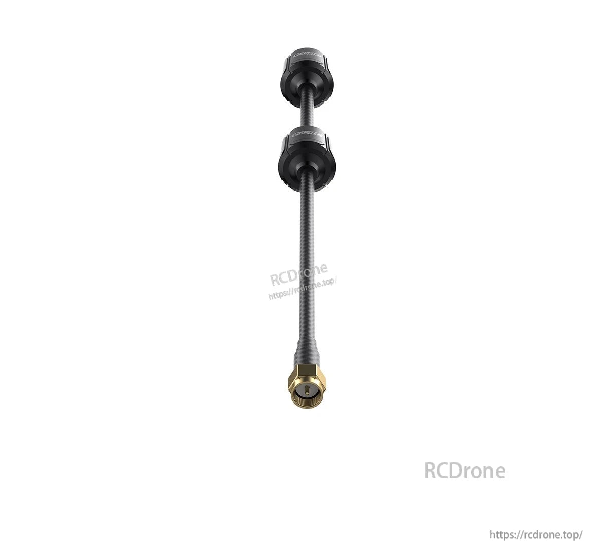 GEPRC Momoda2 4.9G DUAL Antenna, GEPRC Momoda2 4.9GHz dual antenna with two compact antenna modules on a coax lead and gold SMA connector