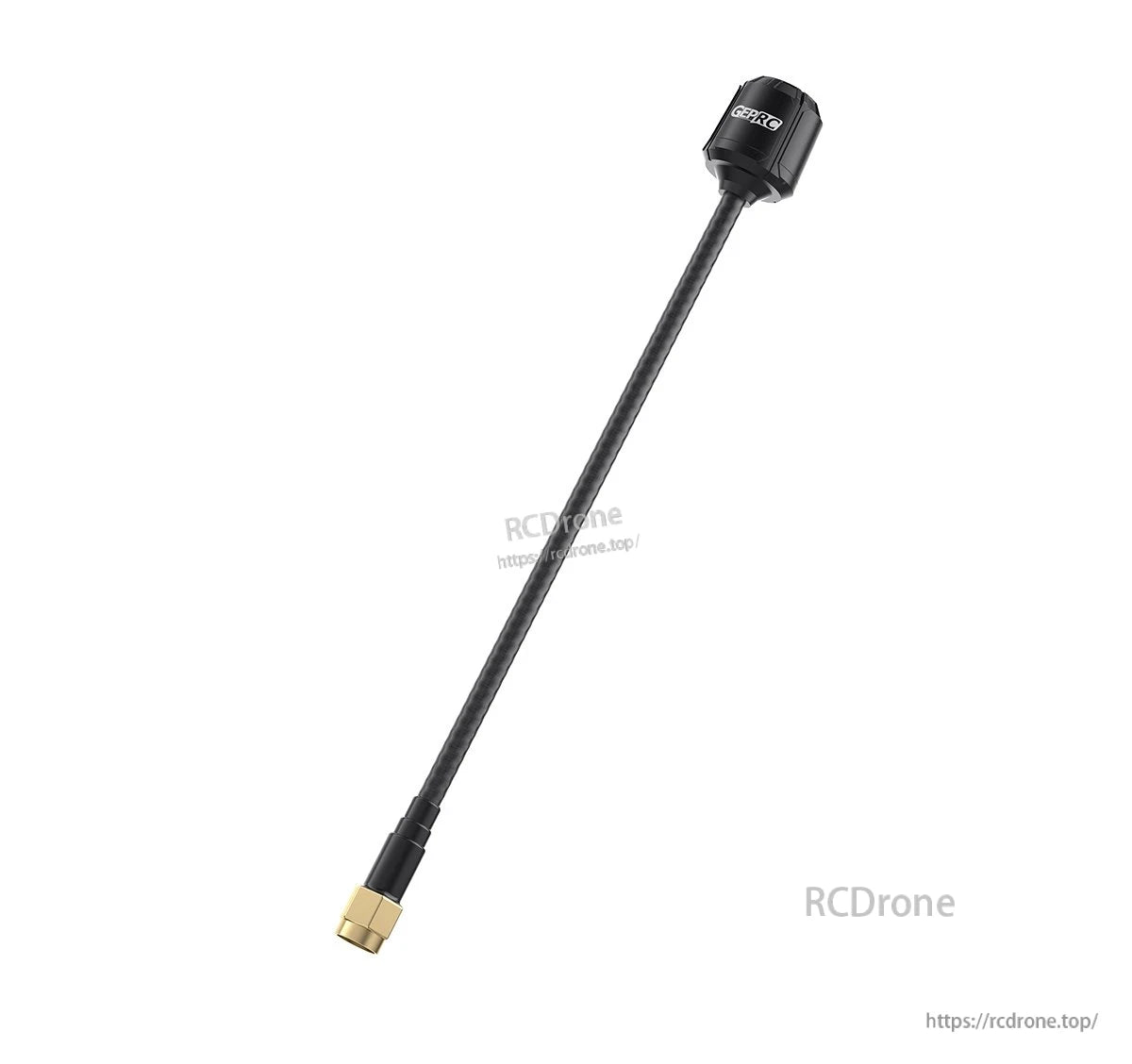 GEPRC Momoda2 4.9G FPV VTX antenna with long black coax lead, GEPRC cap, and gold SMA connector