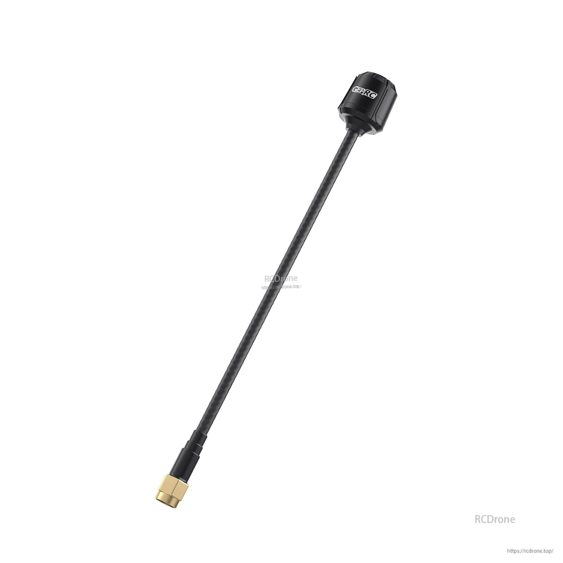 GEPRC Momoda2 5.8G Antenna, GEPRC Momoda2 5.8G FPV antenna with long black coax lead, GEPRC housing, and gold SMA connector
