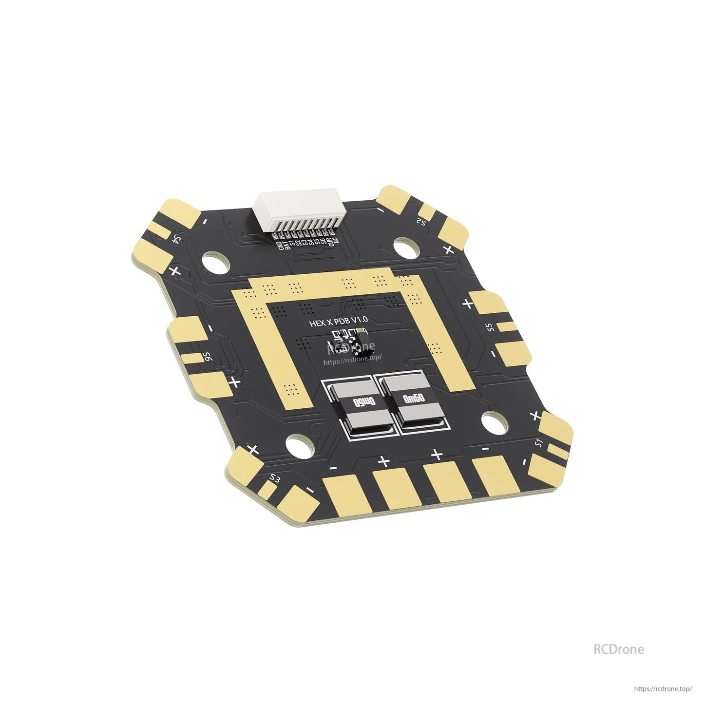 GEPRC PDB Hexacopter Power Distribution Board for 3-8S LiPo batteries, featuring 60A per channel and 360A total.