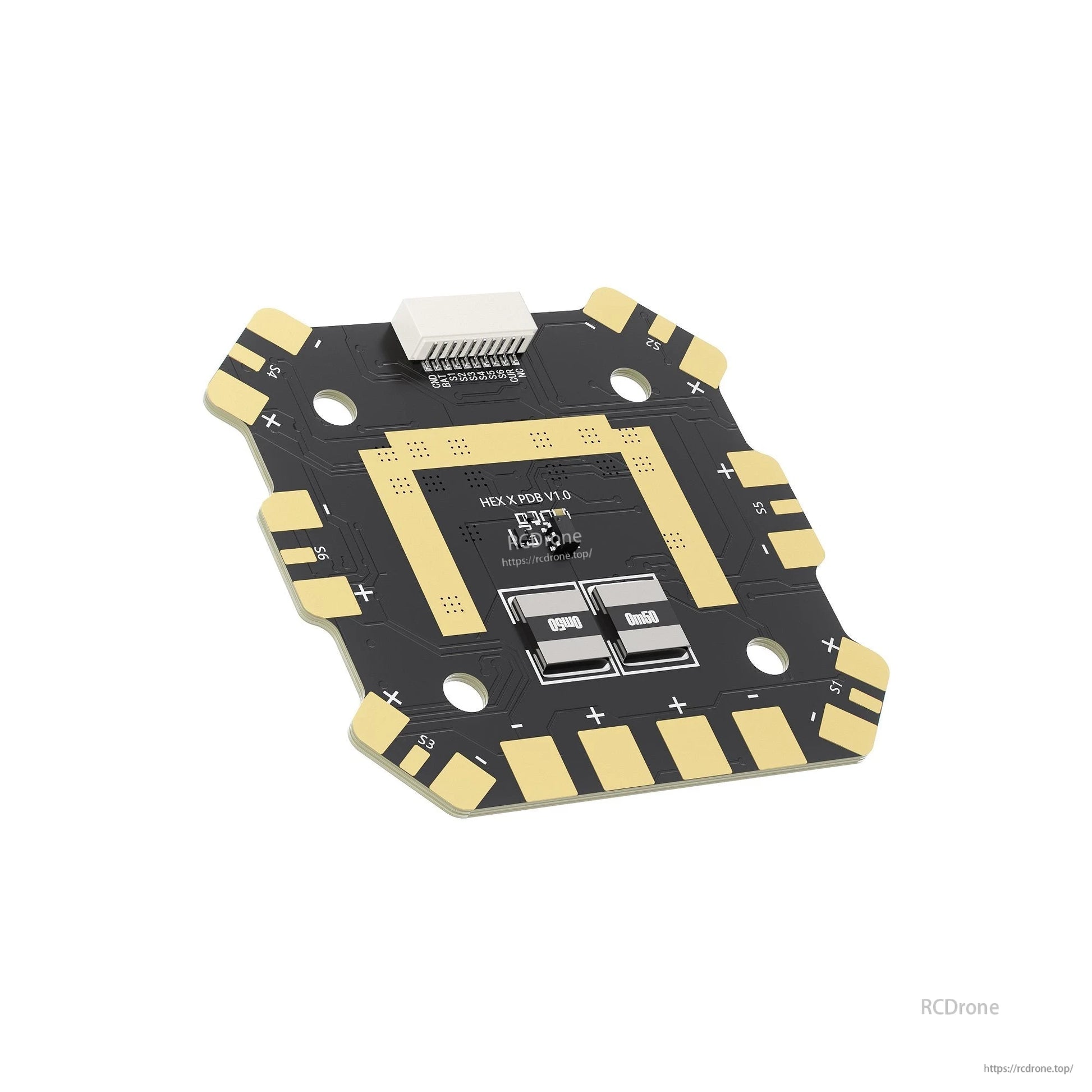 GEPRC PDB Hexacopter Power Distribution Board for 3-8S LiPo batteries, featuring 60A per channel and 360A total.
