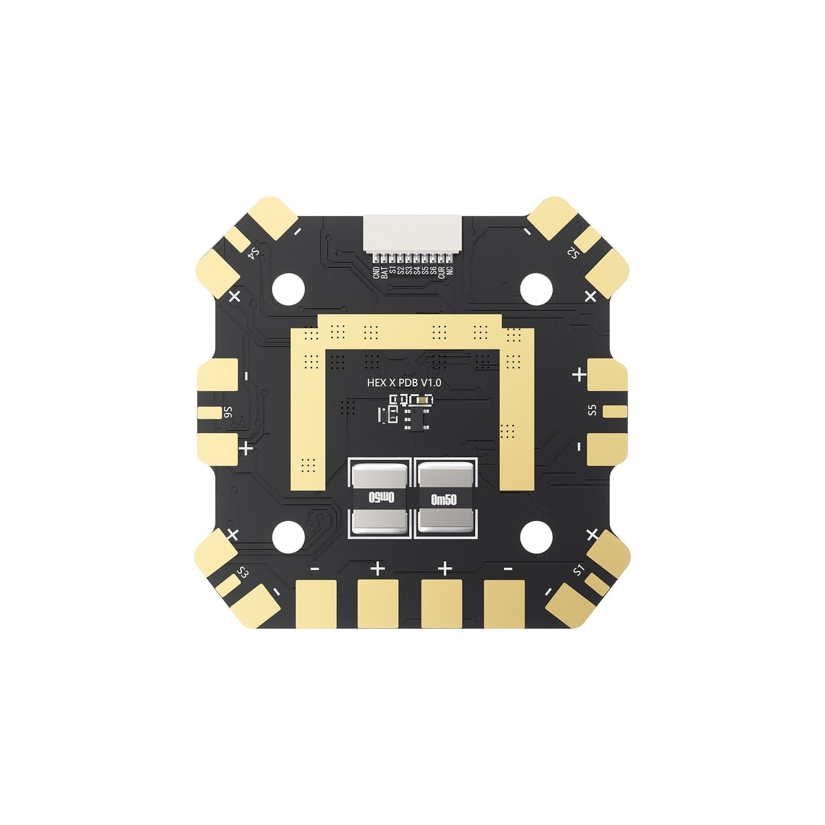 Pdb Power Module GEPRC PDB Hexacopter Power Distribution Board (PDB) 3–8S LiPo, 60A/Ch ...