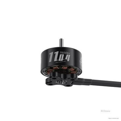 GEPRC SPEEDX2 1104 7500KV Motor, 1104 7500kv motor with copper windings and black casing.
