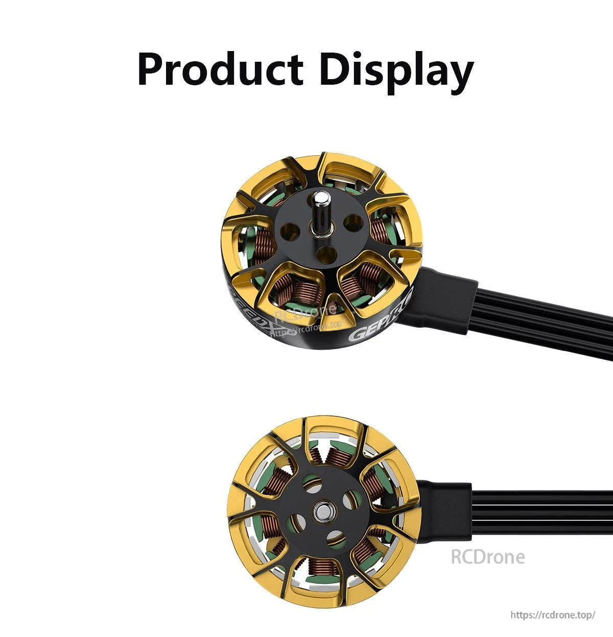 GEPRC SPEEDX2 1202.5 motor features high-performance capabilities, suitable for 2-3 inch drones, with various KV options and configurations.