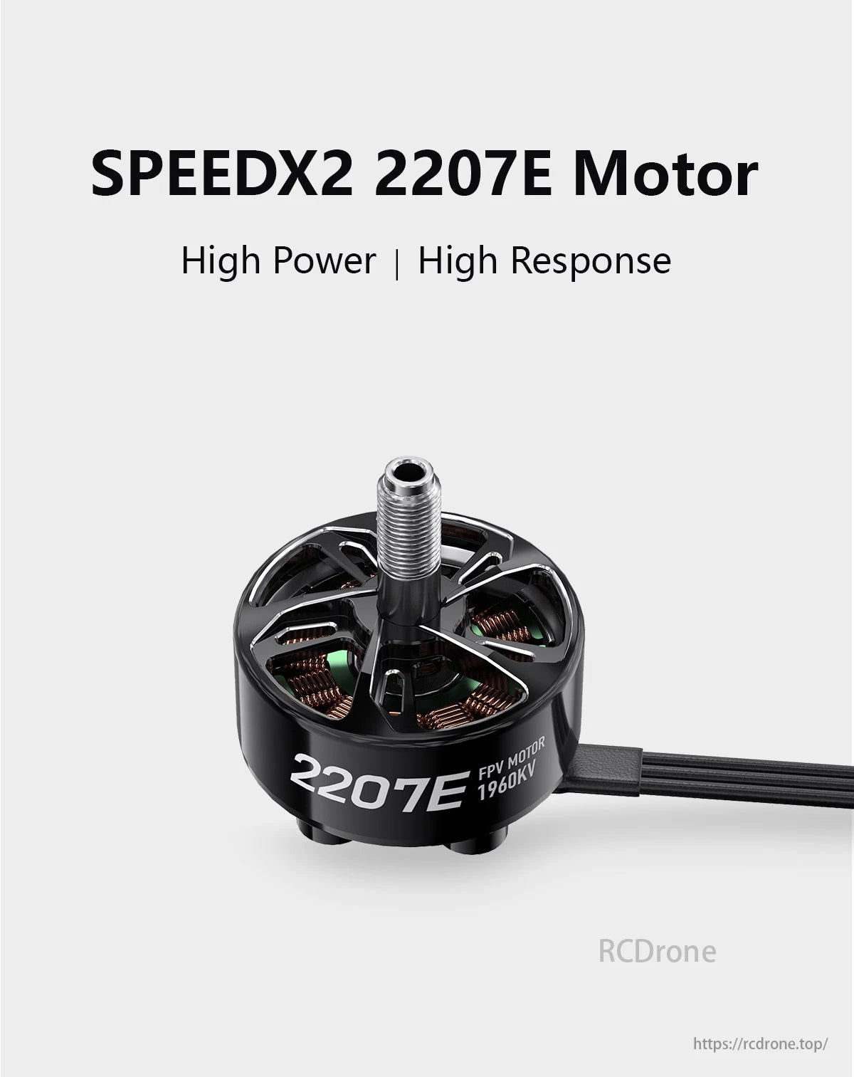 GEPRC SPEEDX2 2207E FPV Brushless Motor, High-performance brushless motor for speed and response, suitable for FPV applications.