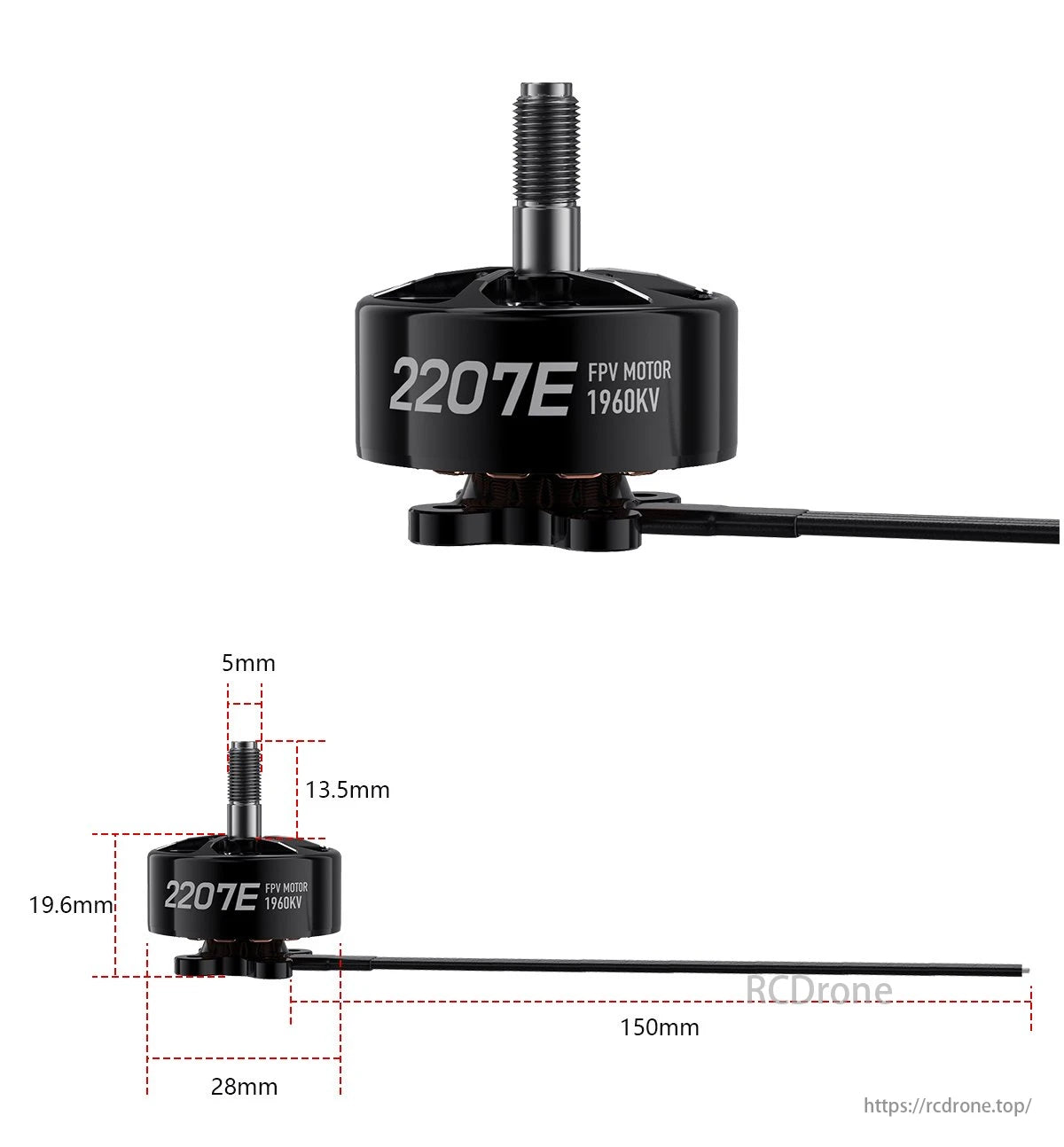 GEPRC SpeedX2 2207E FPV brushless motor has high performance and efficient cooling.
