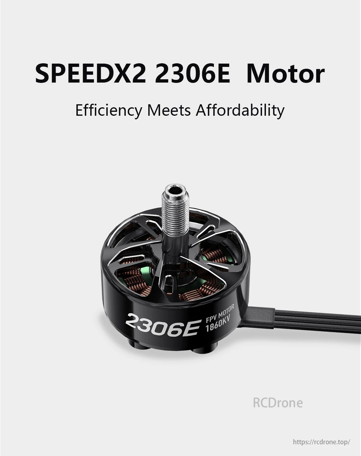 GEPRC SPEEDX2 2306E 1860KV Brushless Motor, SPEEDX2 2306E Motor: Efficiency meets affordability, 1860KV.