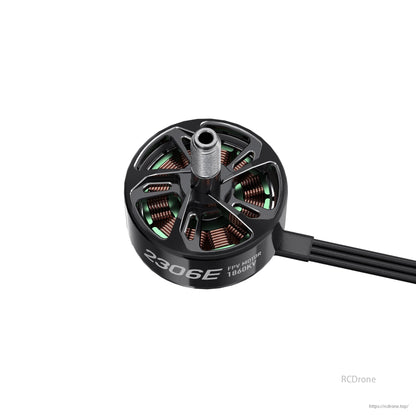 GEPRC SPEEDX2 2306E 1860KV Brushless Motor, GEPRC SPEEDX2 2306E 1860KV brushless motor for 4-5 inch FPV drones, compatible with 6S, 40A ESC, offering compact high-performance efficiency.