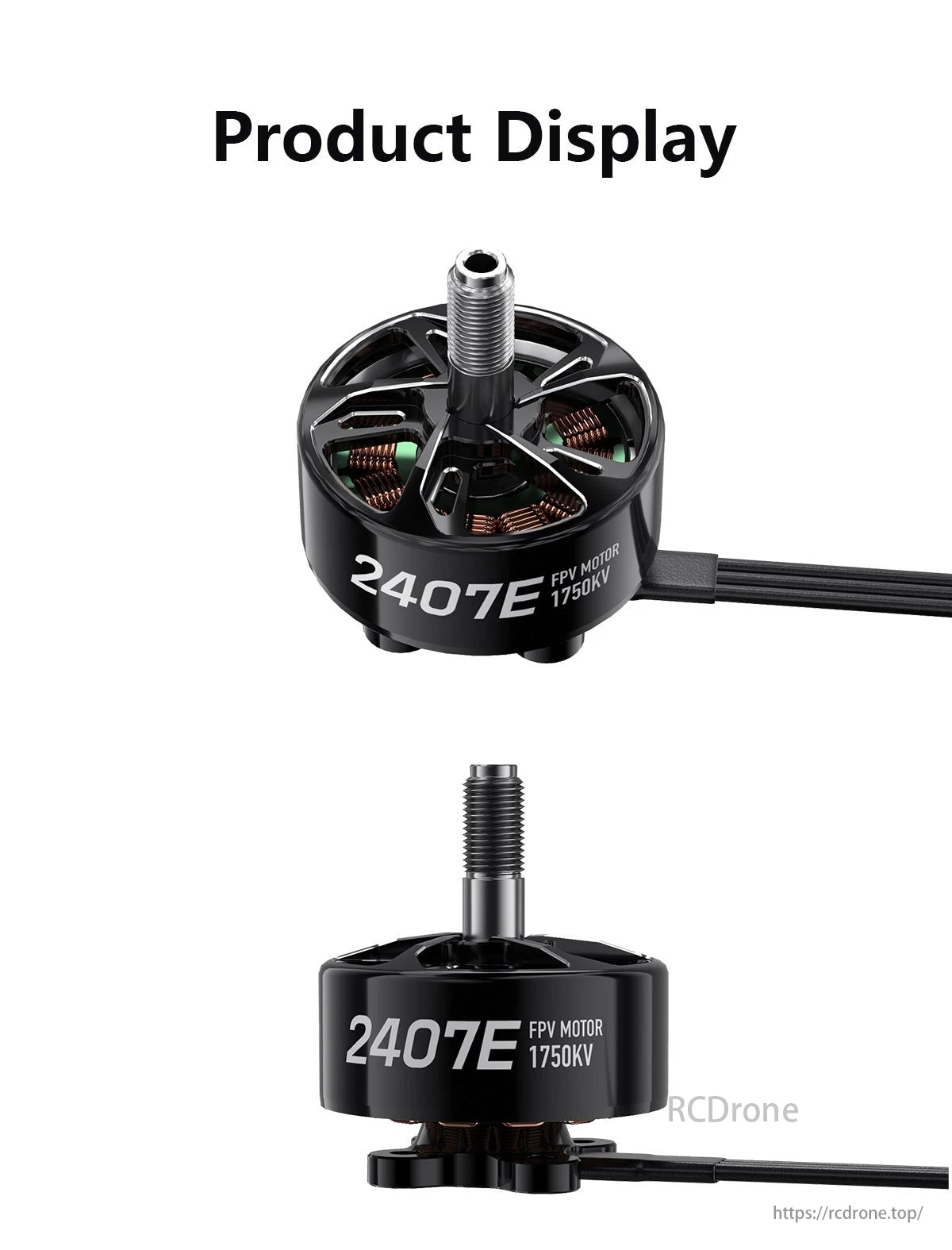 GEPRC SPEEDX2 2407E 1750KV Brushless FPV Motor, High-performance GEPRC SpeedX2 motor for fast and efficient flight