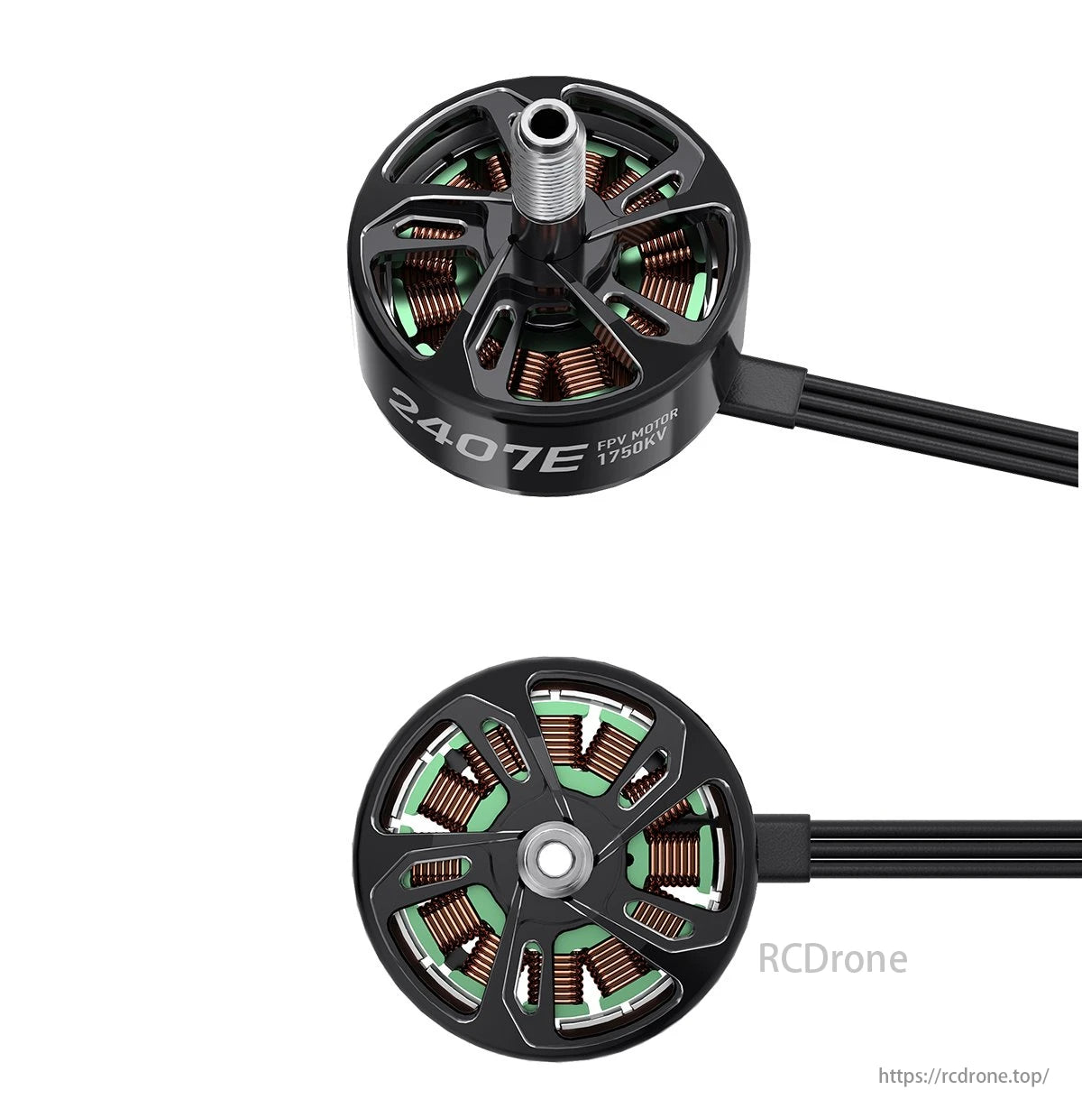 GEPRC SPEEDX2 2407E 1750KV Brushless FPV Motor, FPV motor designed for 5-6 inch quads with high-thrust demands, optimized for 6S setups.