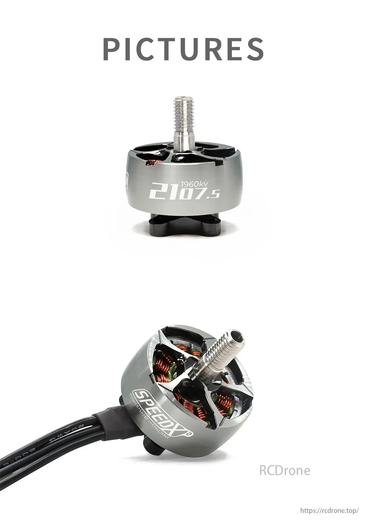 GEPRC Speedx2 Motor, A high-efficiency motor for Freestyle and Racing FPV with smooth operation, suitable for 4inch & 5inch propellers.