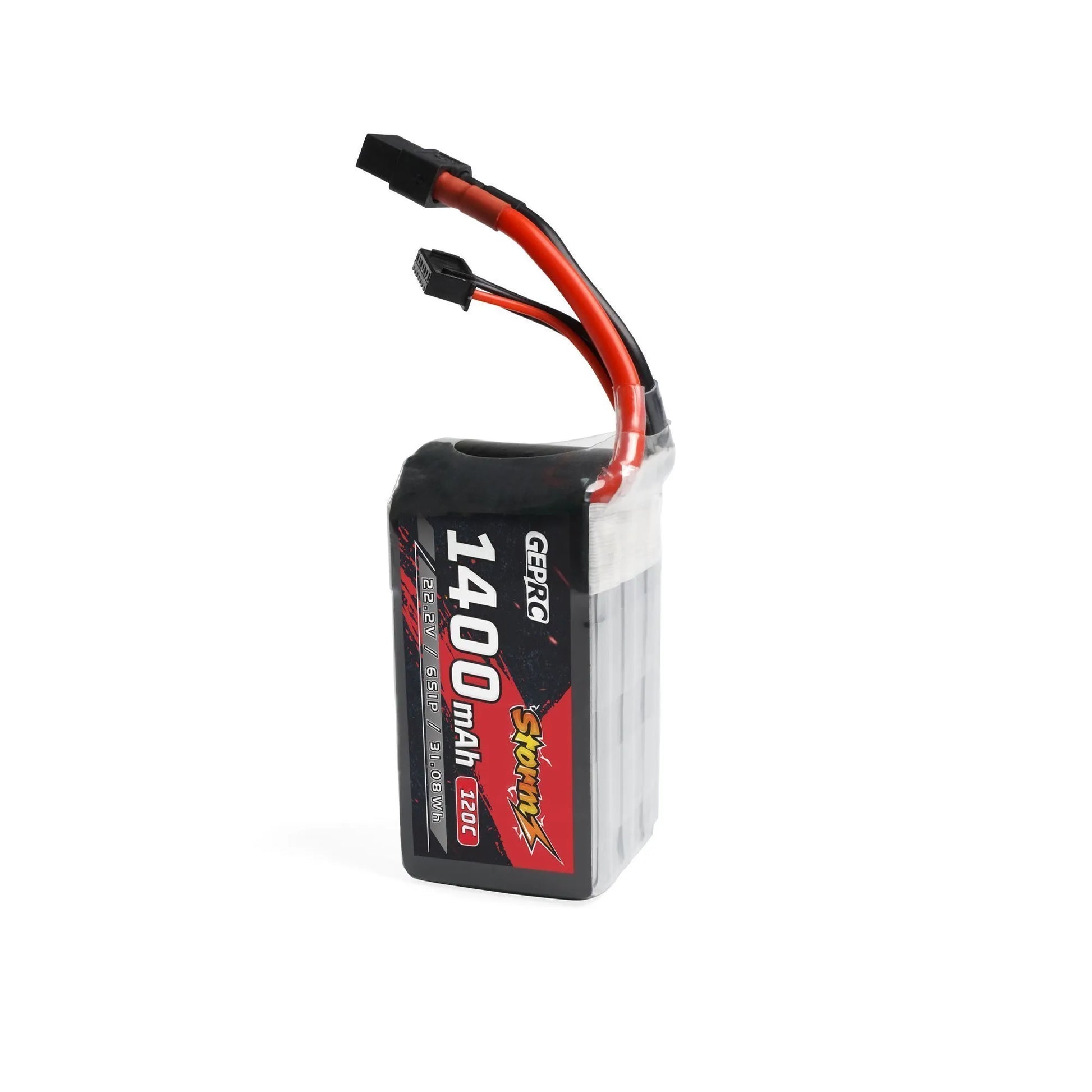 GEPRC Storm 22.2V 6S 1400mAh 120C LiPo Battery with XT60 for FPV Freestyle & Racing Drones