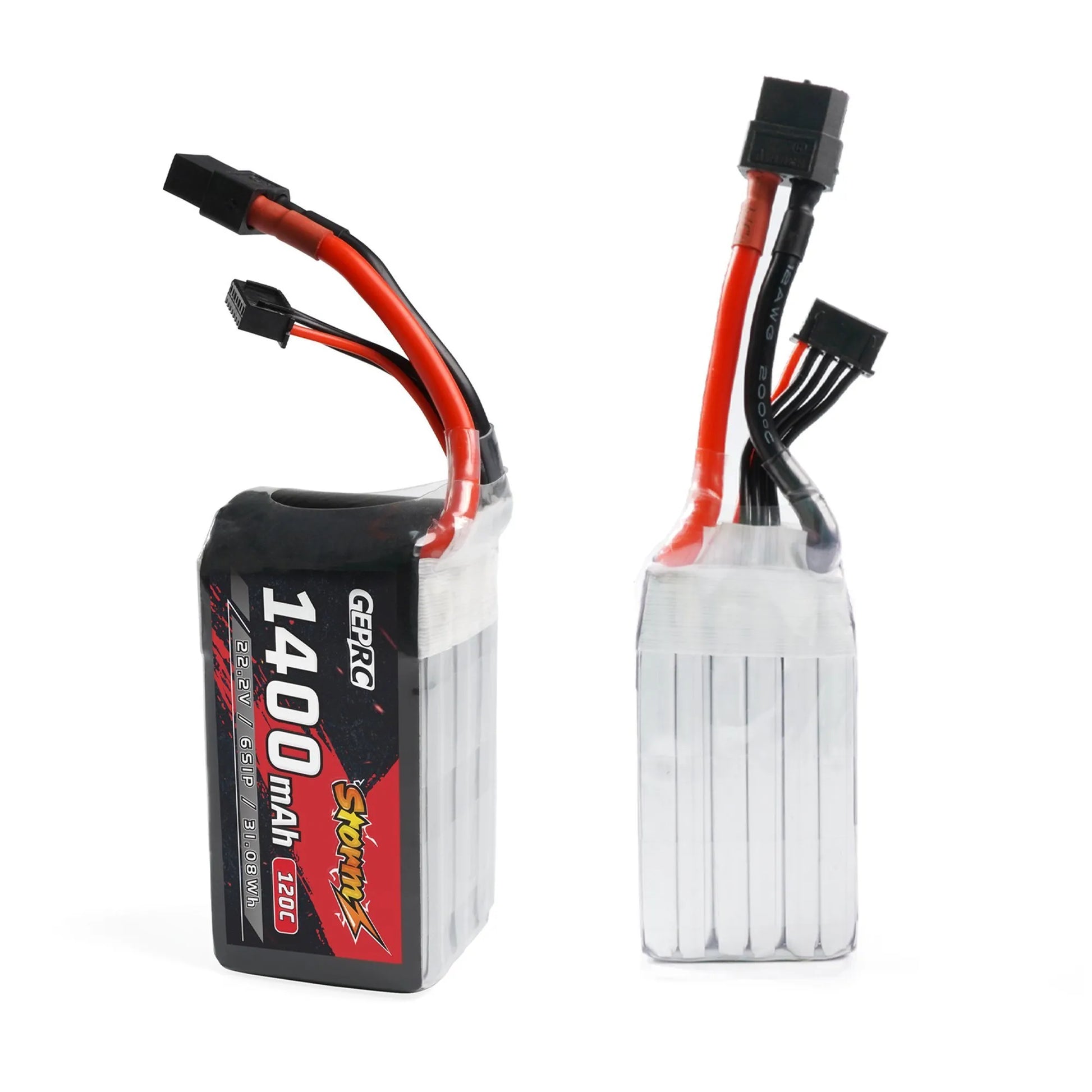 GEPRC Storm 22.2V 6S 1400mAh 120C LiPo Battery with XT60 for FPV Freestyle & Racing Drones