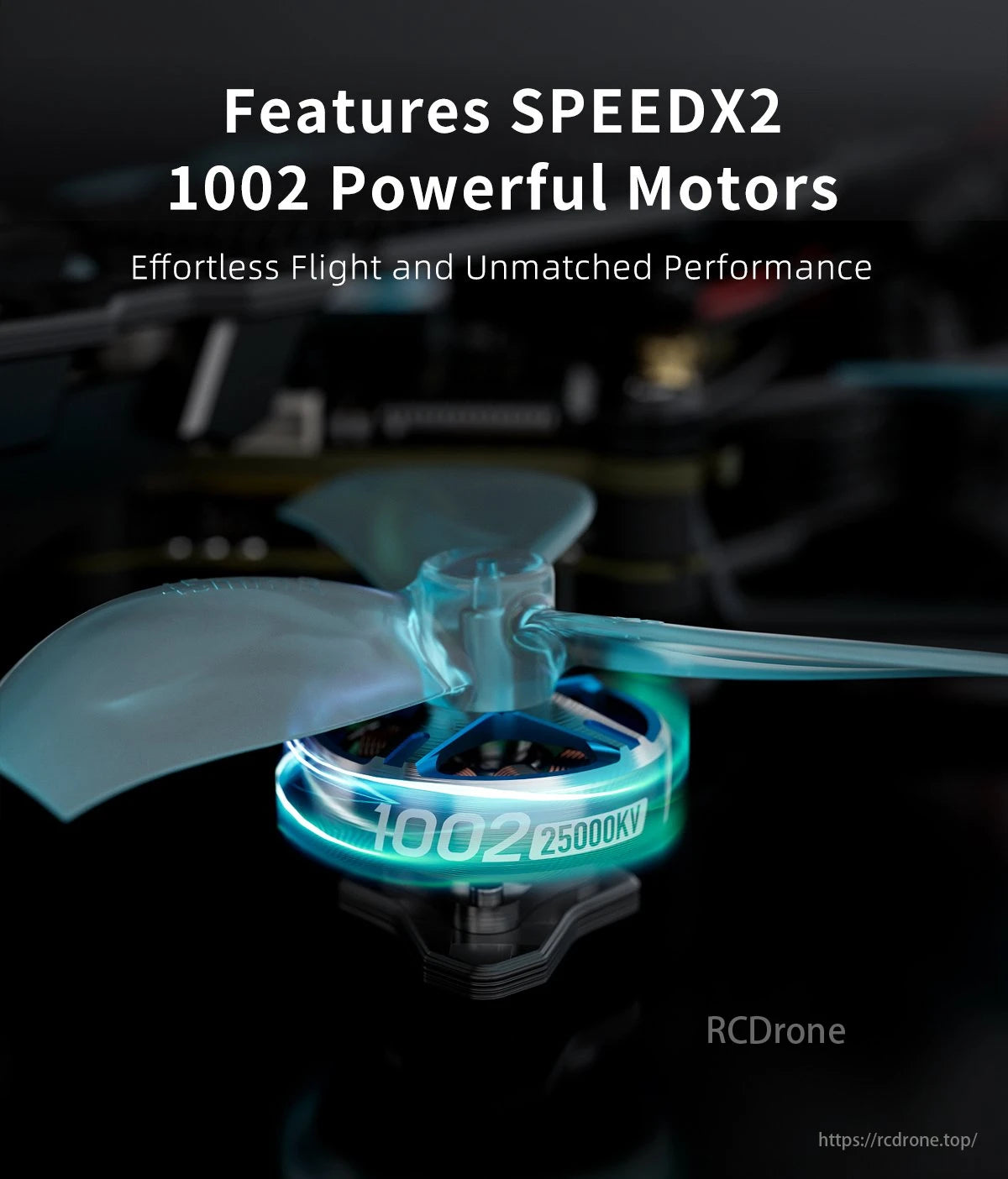 GEPRC T-Cube18 FPV drone with SPEEDX2 1002 motors delivers smooth flight and exceptional performance.