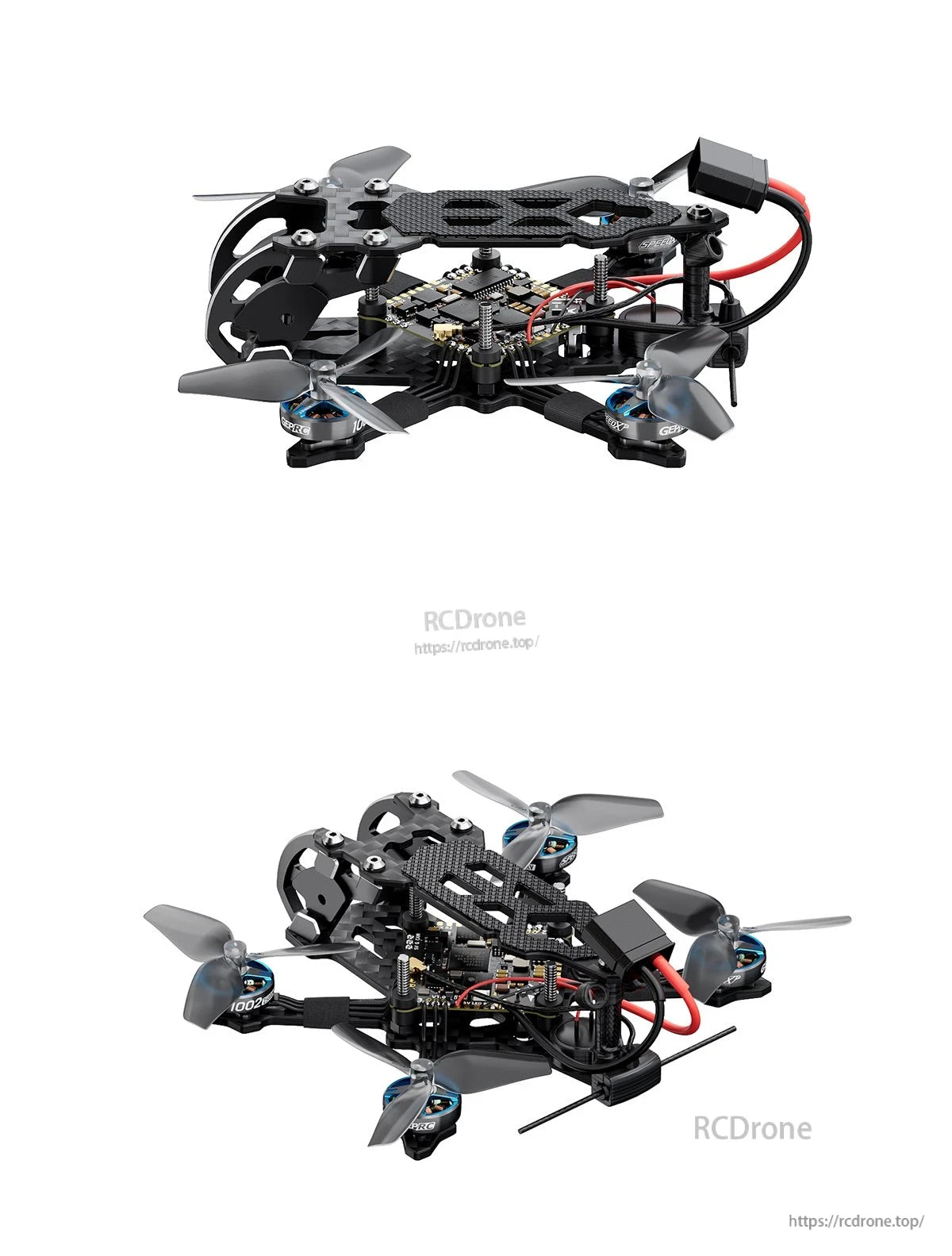 GEPRC T-Cube18 O4 WTFPV, Using TAKER F411-12A-E AIO flight controller with ELRS 2.4G receiver and SPEEDX2 motors with HQProp 45MM propellers.