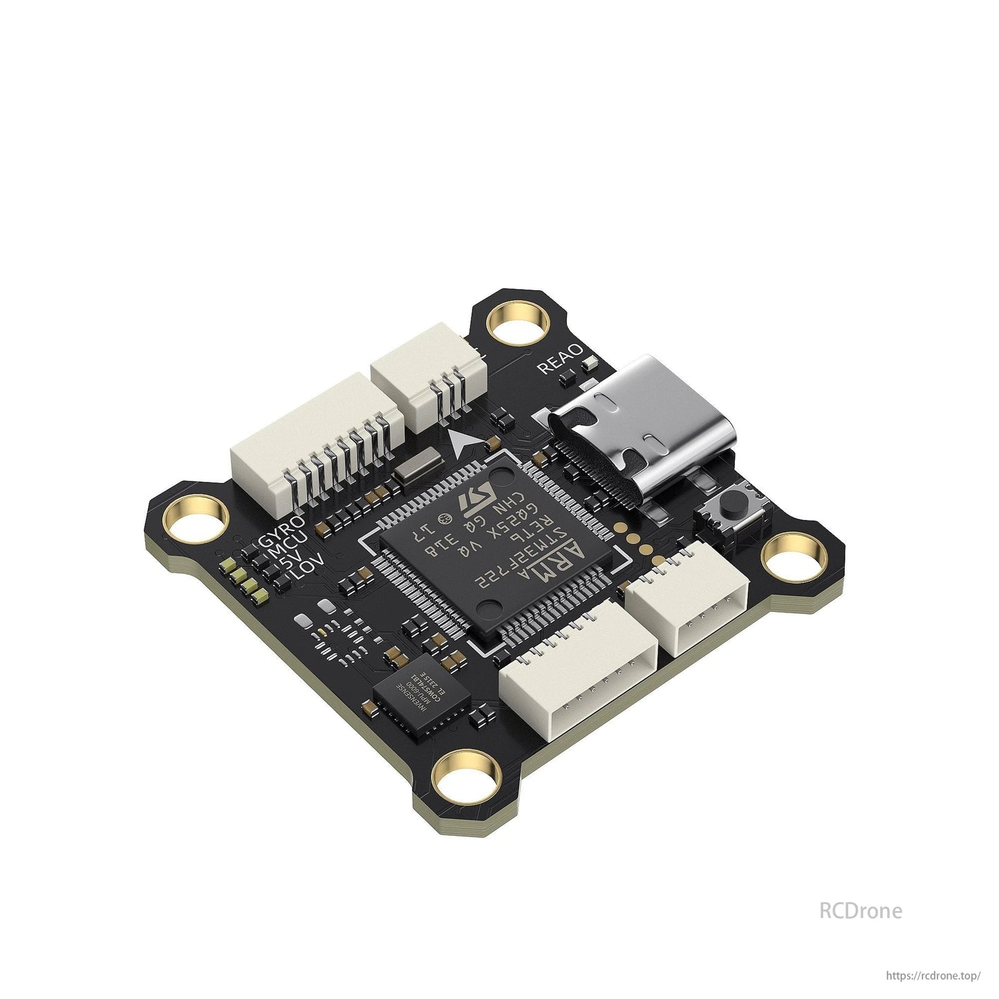 GEPRC TAKER F722 SE Flight Controller with STM32F722, 6 UARTs, MPU6000 gyroscope, dual BEC, and compact design for FPV drones.