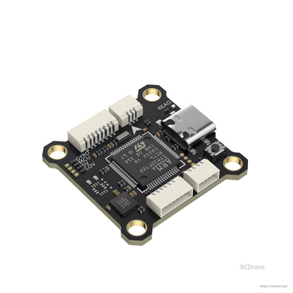GEPRC TAKER F722 SE Flight Controller with STM32F722, 6 UARTs, MPU6000 gyroscope, dual BEC, and compact design for FPV drones.
