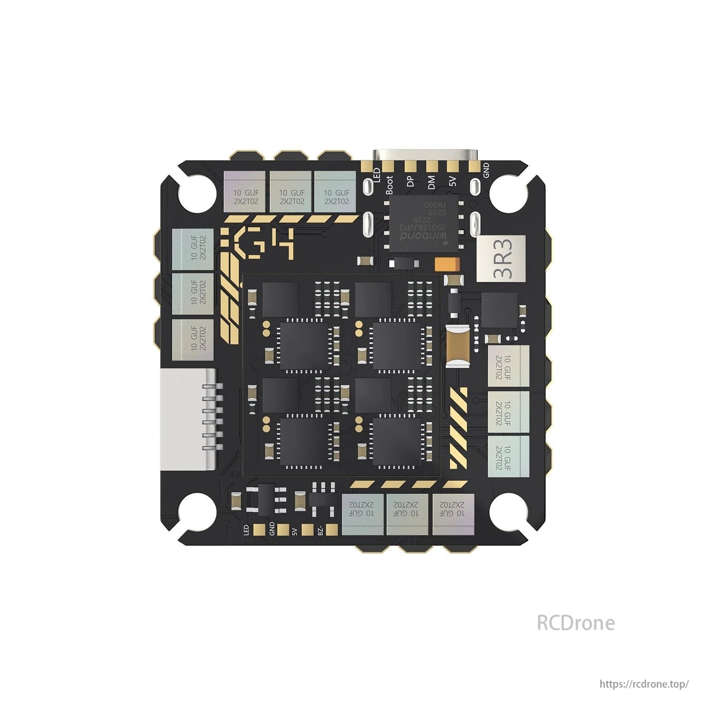 GEPRC TAKER G4 45A 8Bit AIO Flight Controller for FPV Drones - 2–6S, STM32G473, DShot600, 25.5x25.5mm, Betaflight OSD