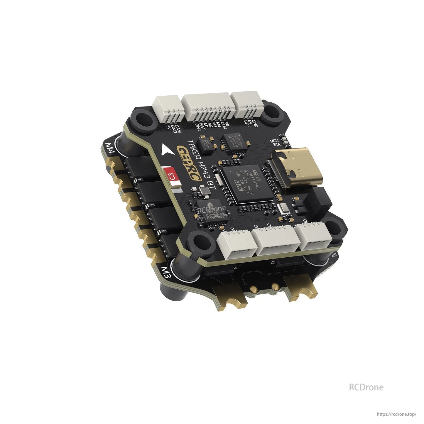 GEPRC TAKER H743 BT 32Bit 65A Stack - STM32H743, Dual Gyro, Bluetooth Tuning, 512M Black Box