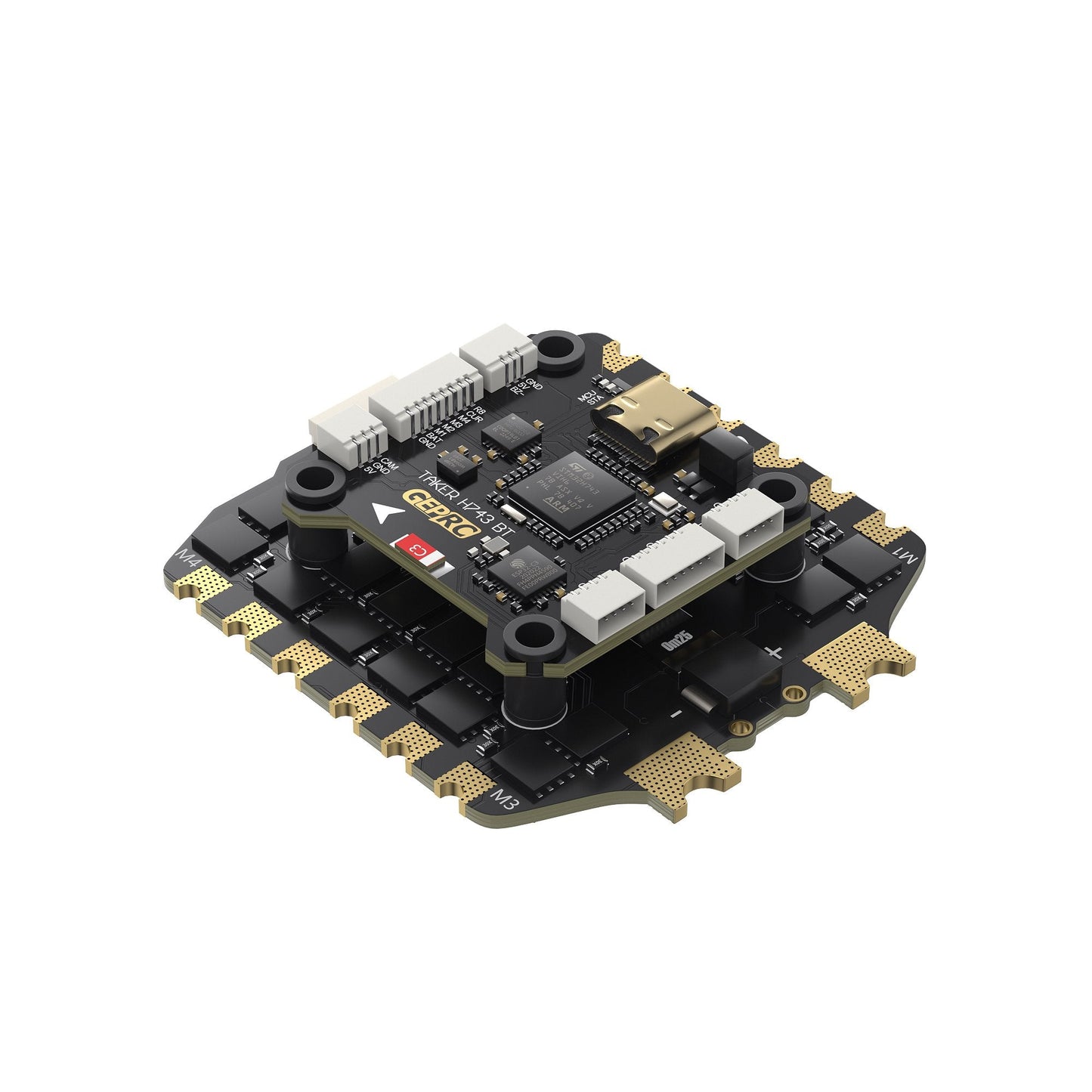 GEPRC TAKER H743 BT 8Bit 80A Stack - STM32H743, Dual Gyro, Bluetooth, 512M Black Box, 3-6S