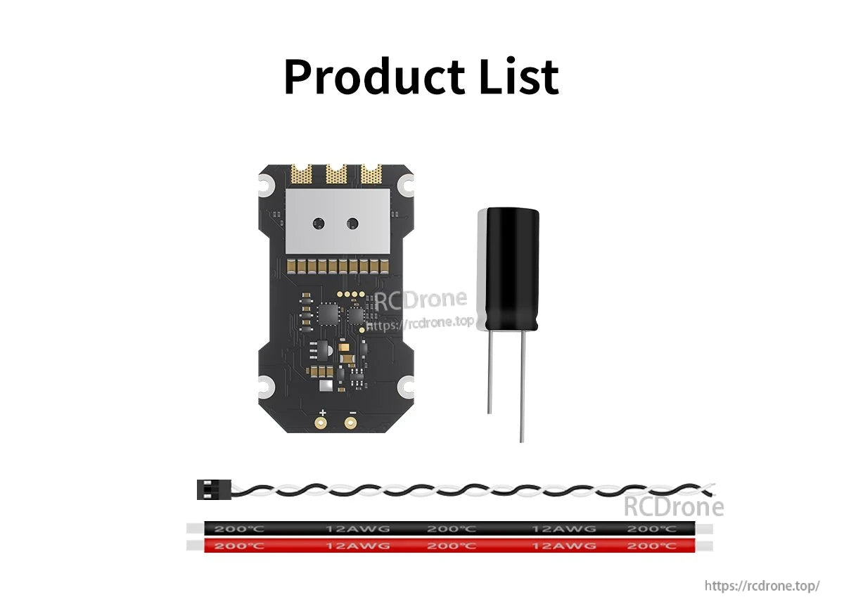 GEPRC TAKER S60 BLS 60A ESC, Details on GEPRC TAKER S60 BLS ESC for RC models, suitable for 3-6S LiPo batteries with Dshot support.