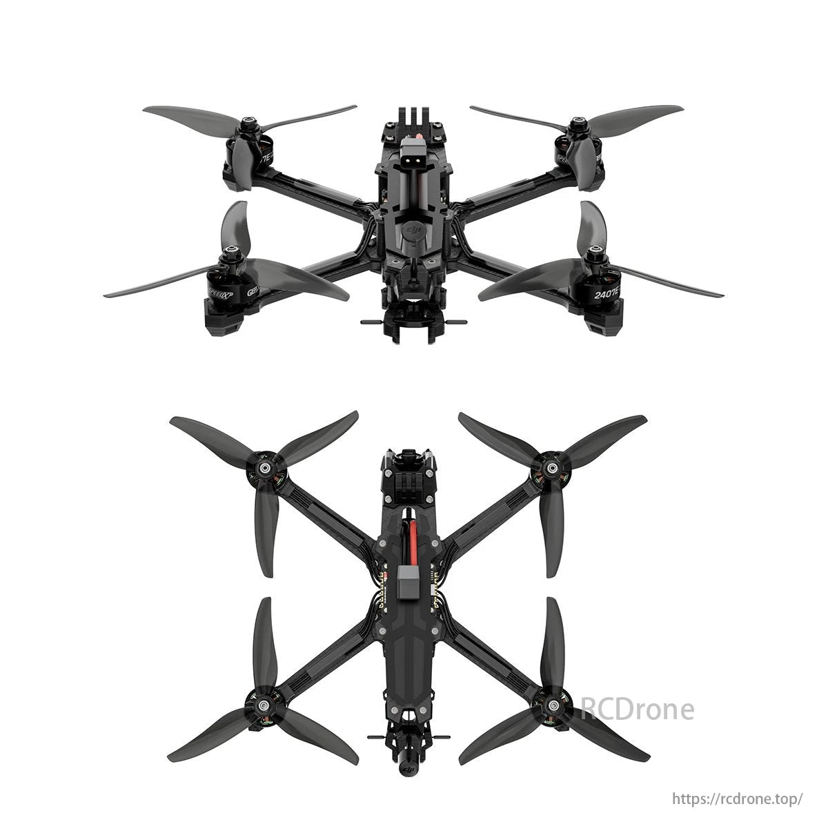 GEPRC Vapor D6 Freestyle Drone, The sleek side panels provide stylish and sturdy protection for the camera.