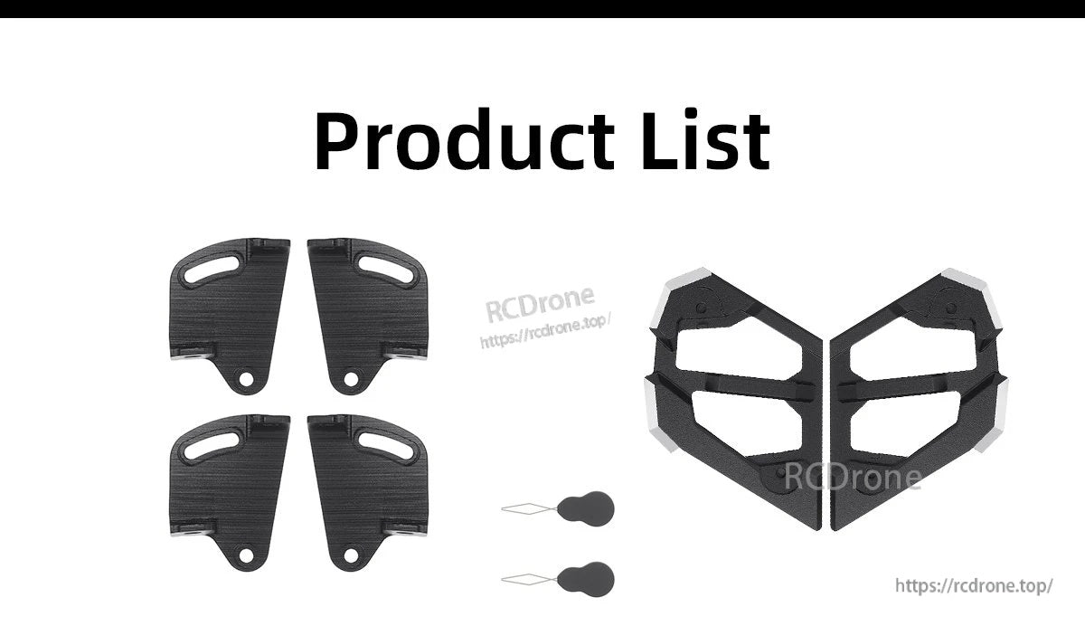 Included Vapor O4 Pro damping ball bracket sets, aluminum upgrade parts, and punch tools