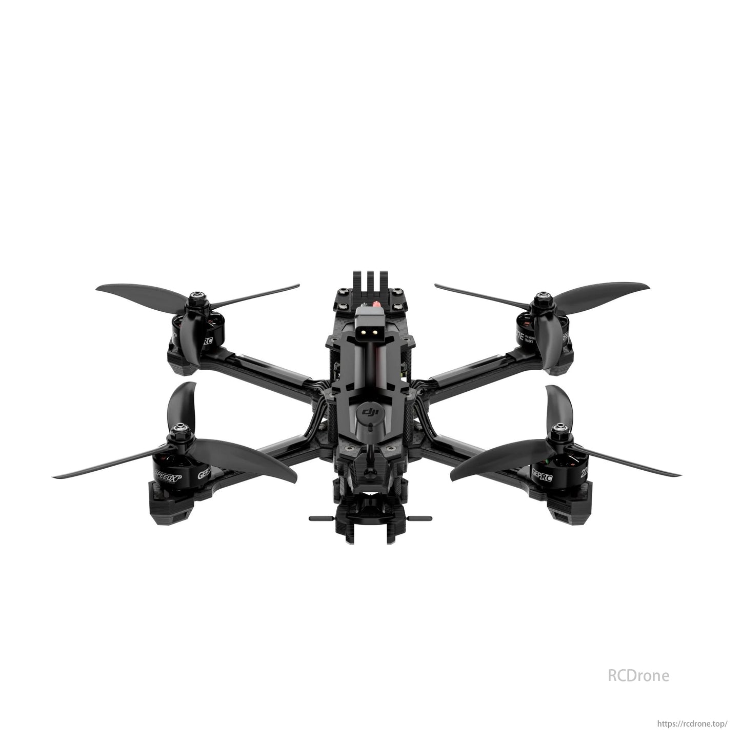 GEPRC Vapor-X5 drone with black frame, four propellers, and DJI O3 FPV technology.