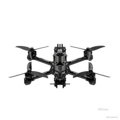 GEPRC Vapor-X5 drone with black frame, four propellers, and DJI O3 FPV technology.