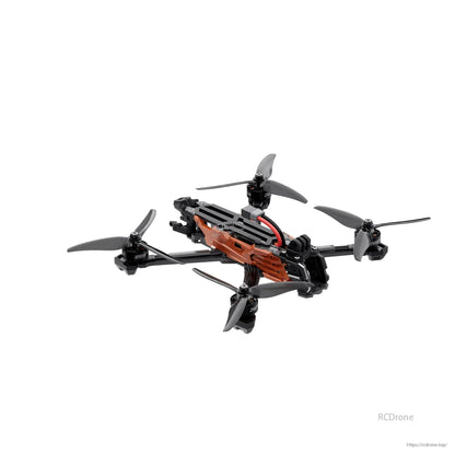 GEPRC Vapor-X6 O4 Pro WTFPV, GEPRC Vapor-X6 O4 Pro is a 6-inch freestyle FPV drone with F722-HD V2, 60A ESC, XT60, and black-orange design.