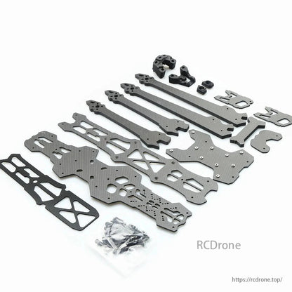 Introducing the GK-V3, a high-performance carbon fiber FPV frame for freestyle and long-range drone flying.