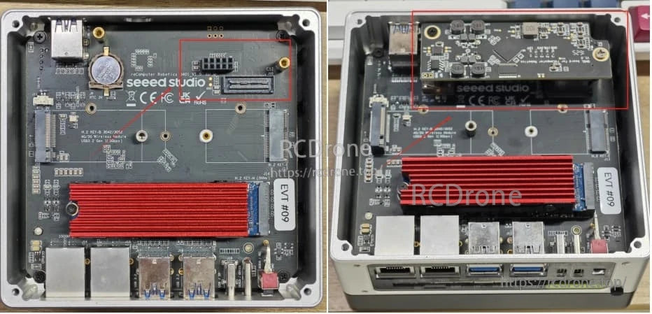 GMSL Board 4-Camera, The reComputer Robotics GMSL board is a robotics board designed for the reComputer Robotics series, based on Jetson Orin NX and Orin Nano.