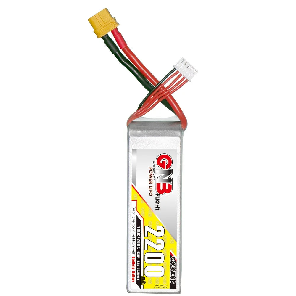 3.jpg GNB 4S 14.8v 2200mAh 100C/200C Lipo Drone Battery, The GaoNeng battery features high capacity and voltage, ideal for RC racing and off-road vehicles.