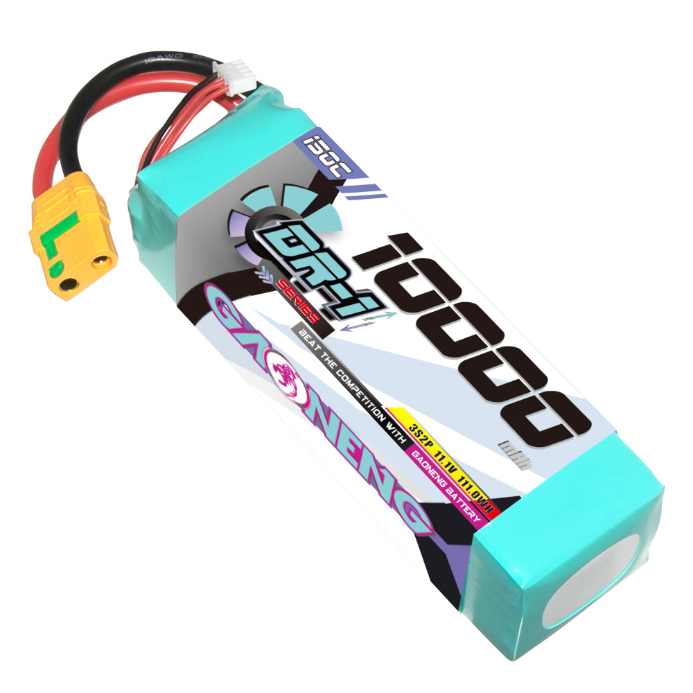 GAONENG GNB DR-1 Series 3S 11.1V 10000mAh LiPo battery with XT90S connector